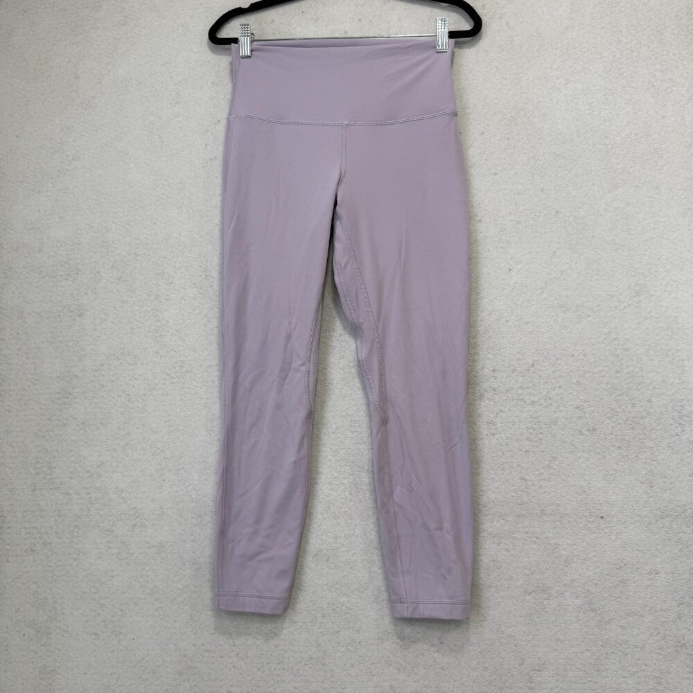 Lululemon Leggings Womens 8 Purple High Rise Ankle Yoga Pants Athletic Workout